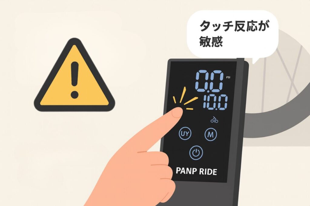 タッチパネルは誤操作しやすい