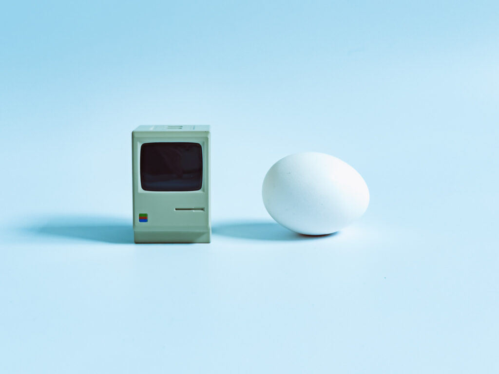 SHARGE Retro 67　たまごとの対比