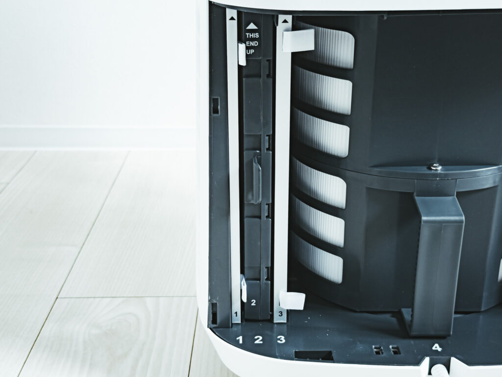 内蔵フィルターの様子