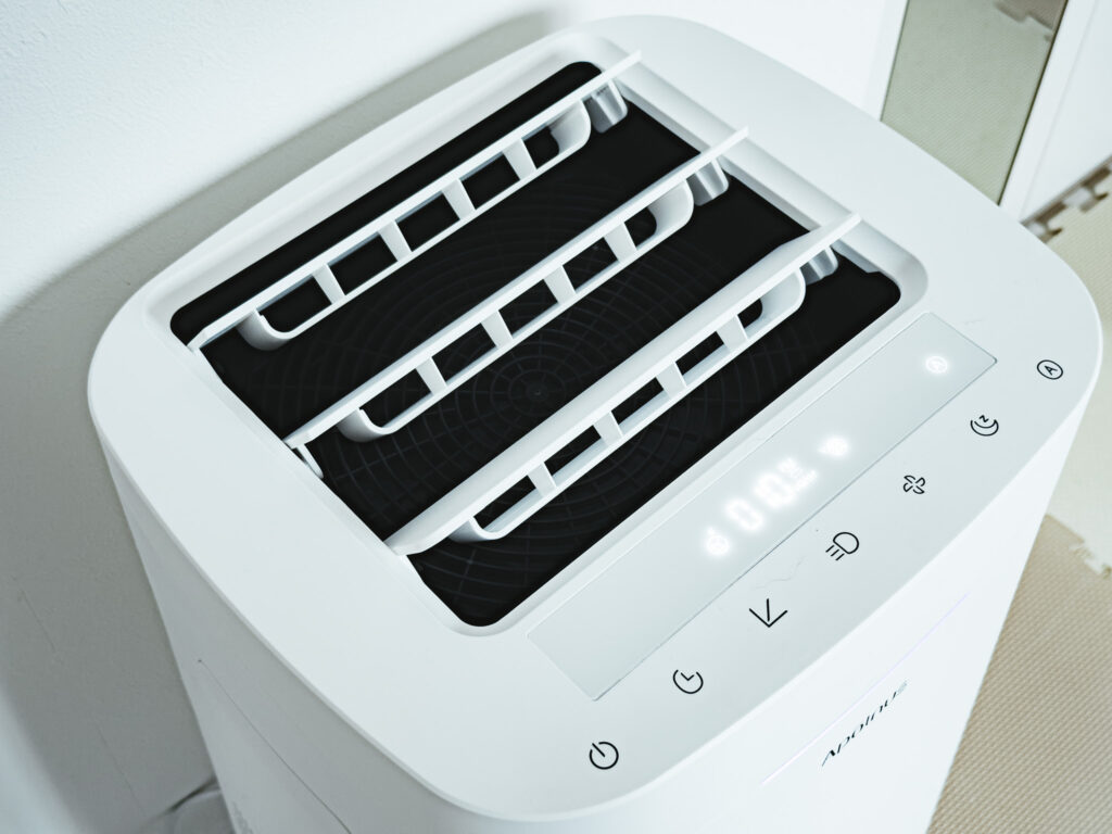 風の吹き出し角度が60度の様子