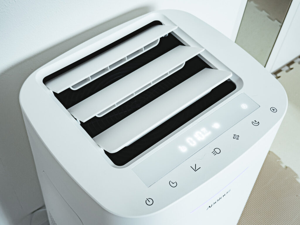 風の吹き出し角度が30度の様子